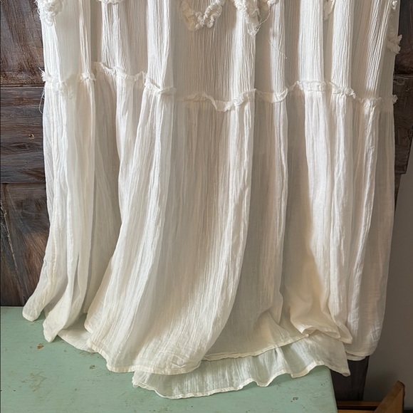 Free People White Maxi Dress with Button Accents - Picture 11 of 12